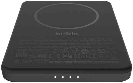 Універсальна мобільна батарея Belkin Power Bank Slim Magnetic 5000 mAh 15 W Black (BPD010HQBK) ( 10343 ) Харків