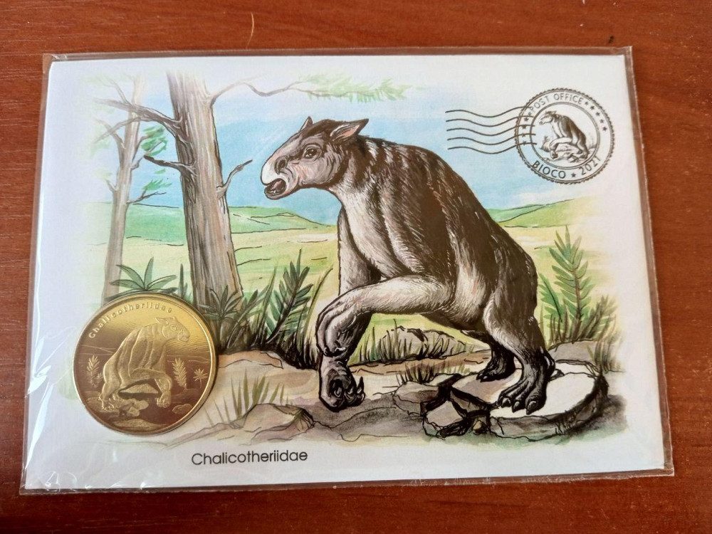 Біоко 5 доларів 2021 ВЕЛИКИЙ ЛЕНІВІСТЬ в конверті Полтава - фото 1