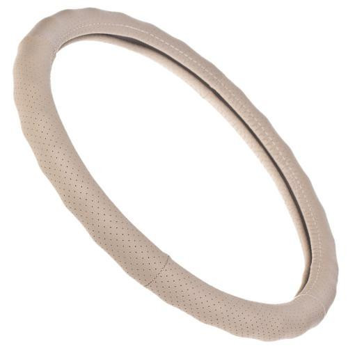 Чохол на кермо 396 BG M бежевий перфорована шкіра БО Харків - фото 5