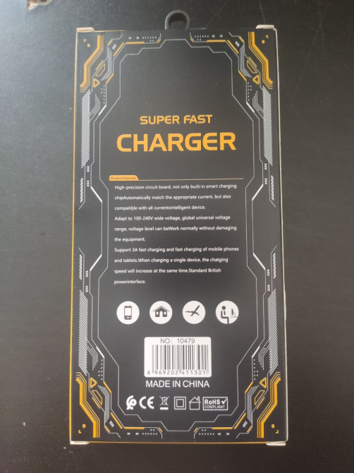 Мережевий зарядний пристрій 240W на 5 портів 3 Type-C і 2 USB QC 3.0 швидка зарядка для гаджетів Одеса - фото 7