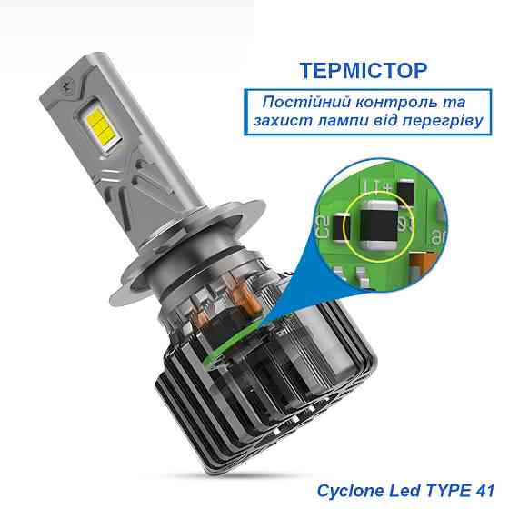 Світлодіодні лампи H11 Cyclone type41/LED/12V/50W/18000Lm/6000K Винница