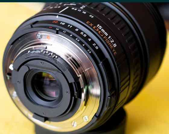 Об'єктив Sigma 15 mm. F2.8 EX DG Diagonal Fisheye. Харків