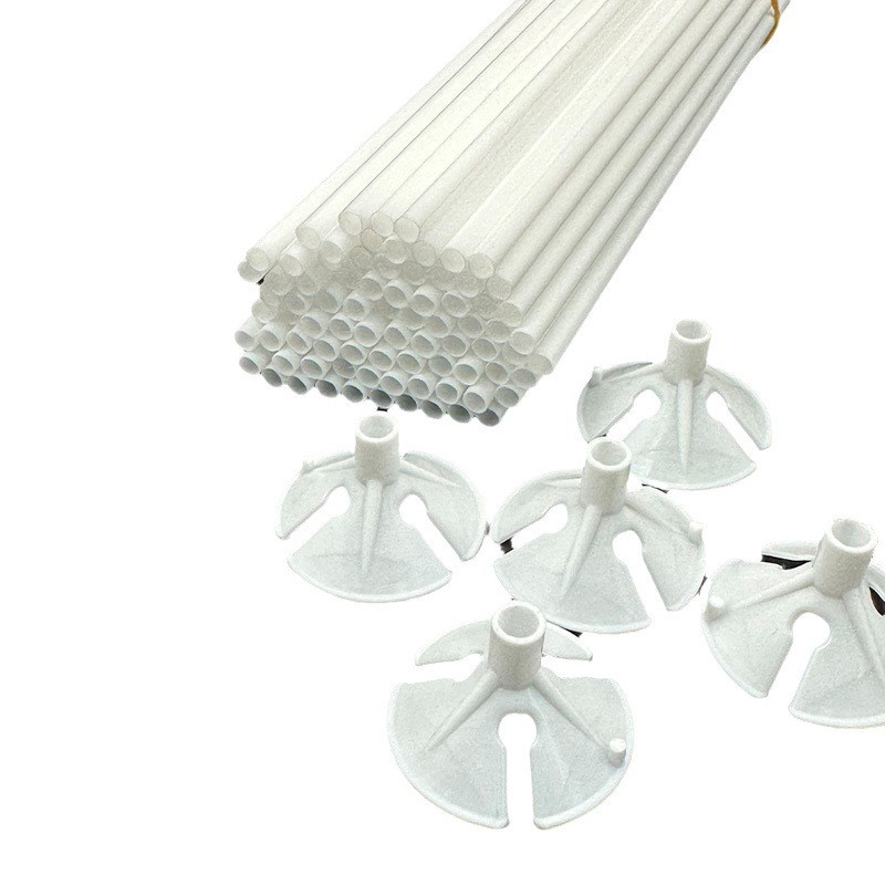 Палочки для шариков 10 штук 31 см белый Киев - изображение 6