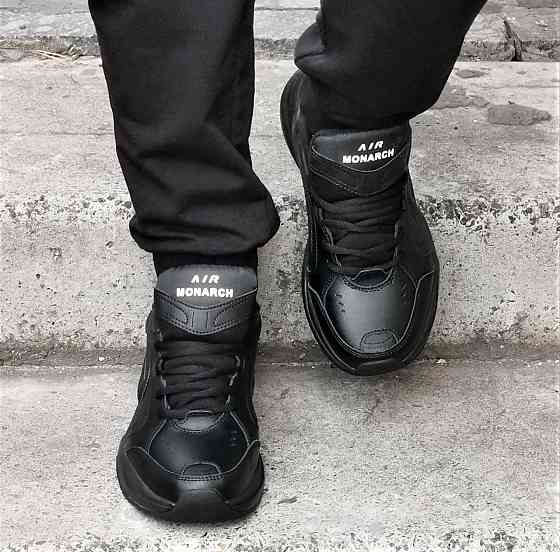 Кросівки Nike Monarch ТЕРМО Чоловічі Чорні Шкіряні Найк (розміри: 41,42,43,44,45,46) Дніпро