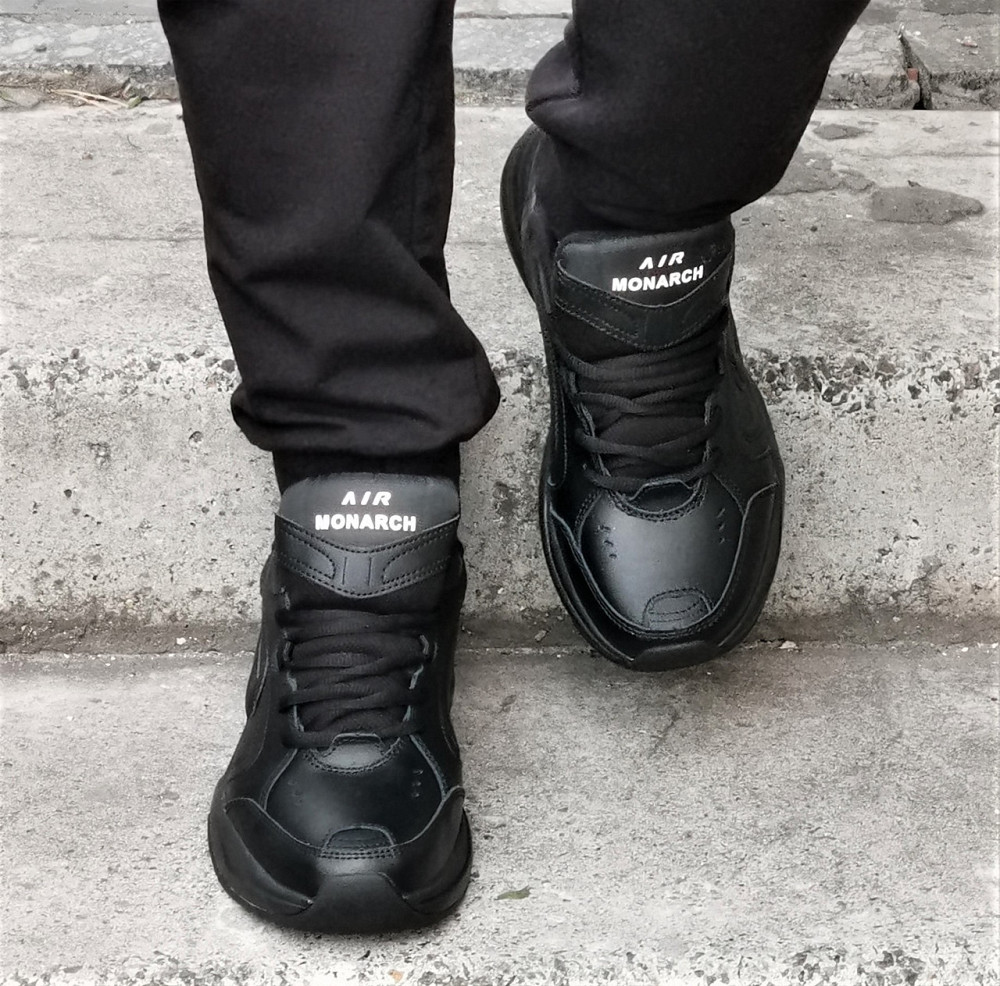 Кросівки Nike Monarch ТЕРМО Чоловічі Чорні Шкіряні Найк (розміри: 41,42,43,44,45,46) Дніпро - фото 3