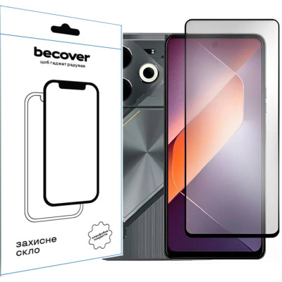 Стекло защитное BeCover Tecno POVA 6 (LI7) Black (711580) Винница - изображение 1