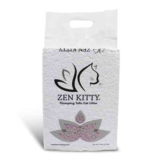 ZenKitty Clumping Tofu Lavender ЗЕН КИТТИ ТОФУ ЛАВАНДА комкующийся наполнитель для кошачьего туалета Киев