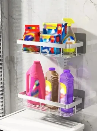 Металлическая полка для ванной самоклеющаяся Bathroom shelf до 10 кг GREY Коломыя