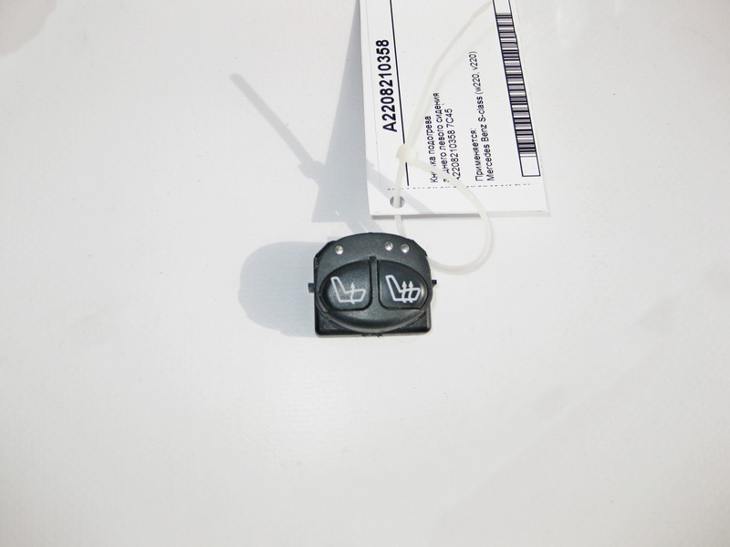 Mercedes-Benz  A2208210358 7C45 Кнопка підігріву заднього лівого сидіння S-Class W220 Одесса - изображение 1