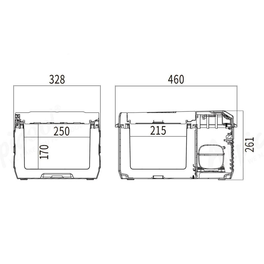 Компрессорный автохолодильник Alpicool NL9 (9 литров). До -20 ℃. Питание 12, 24, 220 вольт Киев - изображение 6