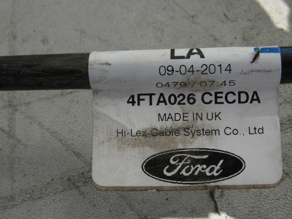 Трос КПП 6 ступ. Ford Transit MK7 2.2 tdci 2014-2020 (BK3R-7E395-LA) Ковель - фото 1