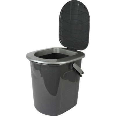 Відро-туалет Алеана Граніт/сірий 22 л (алн 171096/граніт/сіре) Вінниця - фото 1