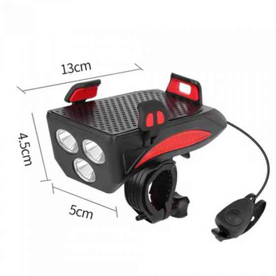 Велосипедний ліхтар із фіксацією на кермо FY-319B-3LM, Яскравий передній ліхтар для велосипеда EQ-11 Львів