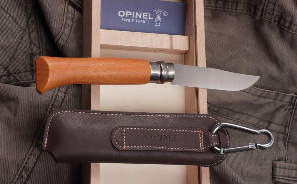 Складаний Ніж Opinel Carbon Steel No8 VRN з чохлом у пеналі (000815) Вуглецева сталь Нововолинськ - фото 7