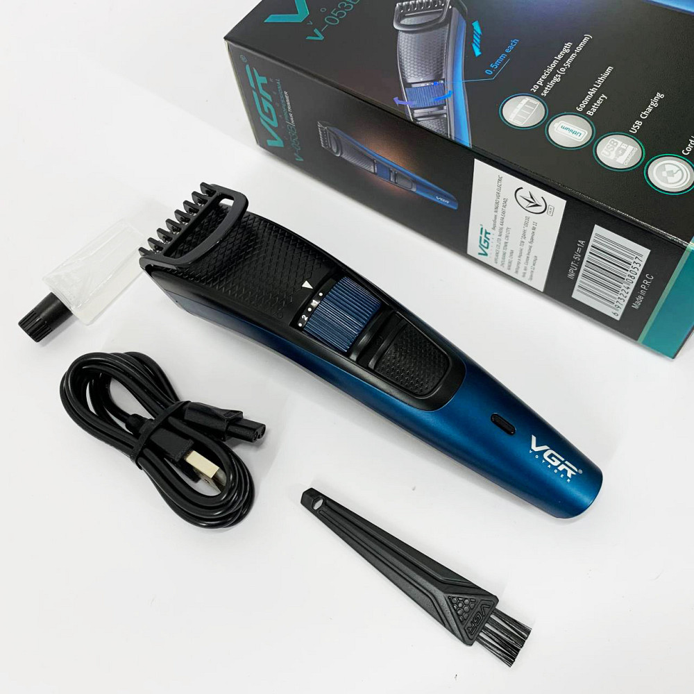 Машинка для стрижки на аккумляторная VGR-053, Классная машинка для стрижки волос, Триммер беспроводной BZ-79 Львов - изображение 7