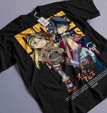 Футболка аниме Маде Ін Абйсс Гирл оверсайз (S/M/L) Черний AnimeJ0970 Днепр