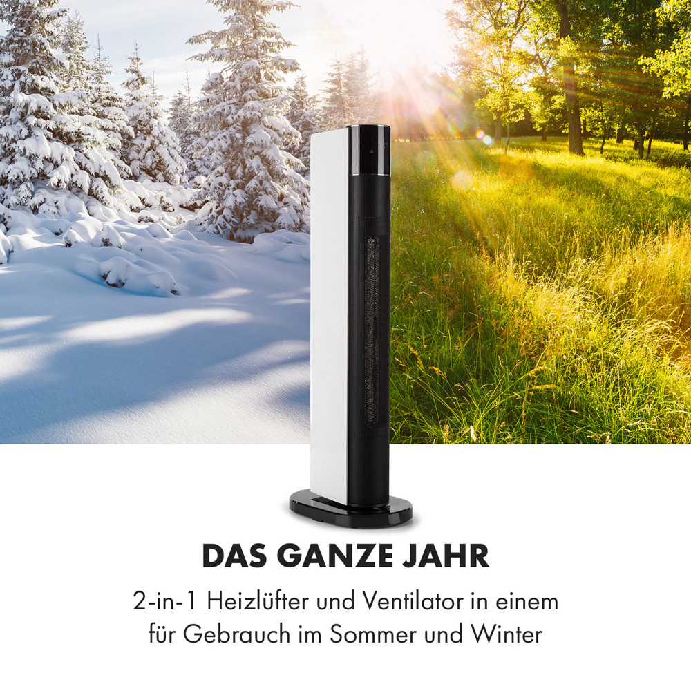 Hightower Heat Deluxe вентилятор колонного нагревателя 2200W термостат 35°C белый (Германия, читать описание) Ровно - изображение 5