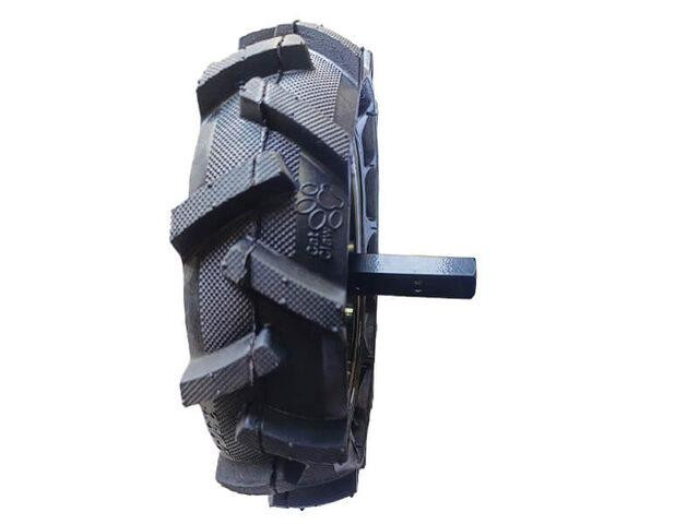 Колесо безвоздушное 3,5*6, со ступицей 24 мм, левое Мукачево - изображение 3