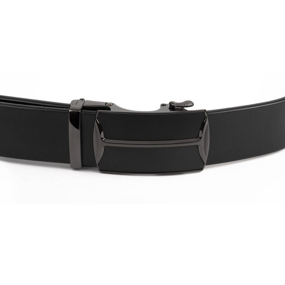 Ремінь чоловічий c затемненим матовим металом Vintage 20267 Чорний Київ - фото 6