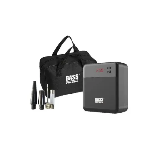 Автомобильный мини-компрессор Bass Polska 4523 со светодиодной лампой 120 Вт Киев