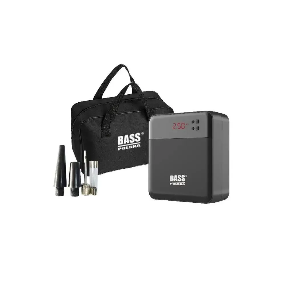 Автомобильный мини-компрессор Bass Polska 4523 со светодиодной лампой 120 Вт Киев - изображение 2