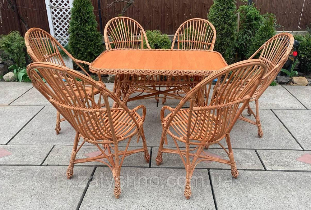 Недорогі садові плетені меблі на дачу Київ - фото 6