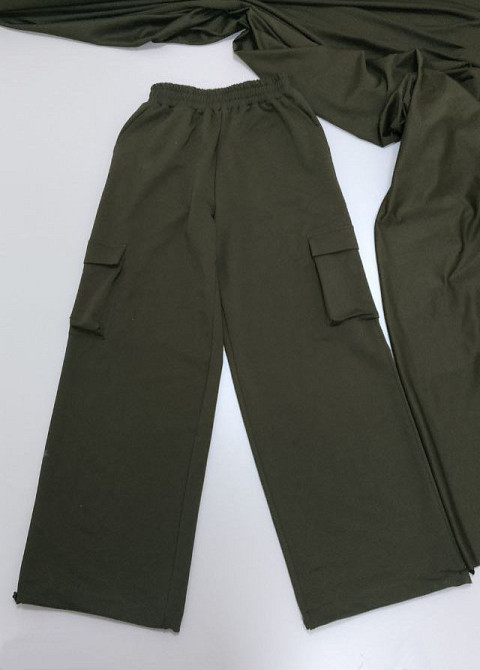 Штани карго жіночі трикотажні Хакі 42/46 Харків - фото 7