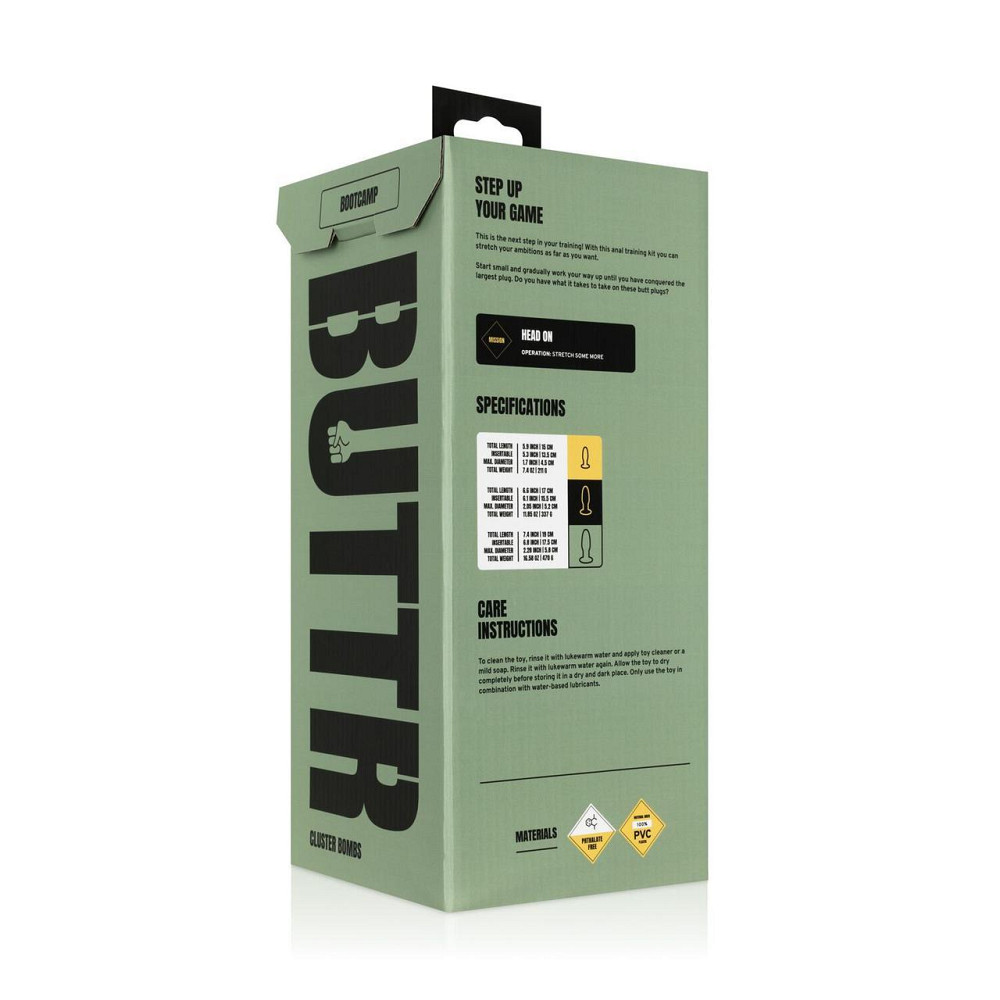 Набір анальних пробок BUTTR — Cluster Bombs Anal Training Set Sex Aura Київ - фото 8