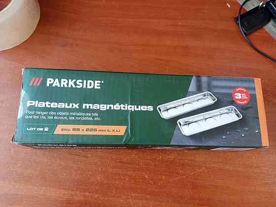 Магнітна тарілка для гайок PARKSIDE 65 x 226 мм Набір 2шт. Германия Полтава