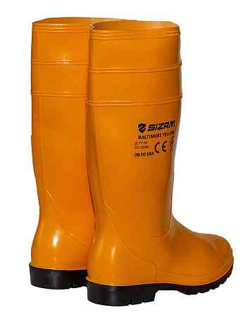Сапоги рабочие защитные из ПВХ Sizam Baltimore Light Yellow 41 Рівне