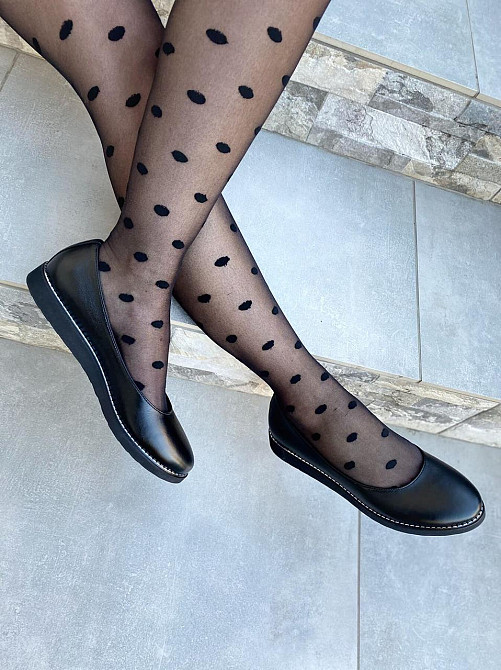 Injers Балетки жіночі INJERS 191 чорні (весна-осінь, шкіра натуральна) (1284) лише 40р. Коломия - фото 7