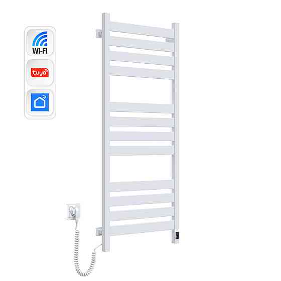 Сушарка для рушників Largo 500х1200 Sensor з Wi-Fi, ліва з таймером, білий оксамит Київ