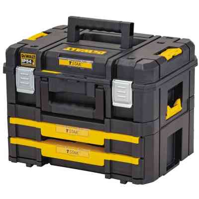Ящик для инструментов DeWALT TSTAK 2.0 440х330х340 мм, с выдвижными секциями (DWST83395-1) Винница