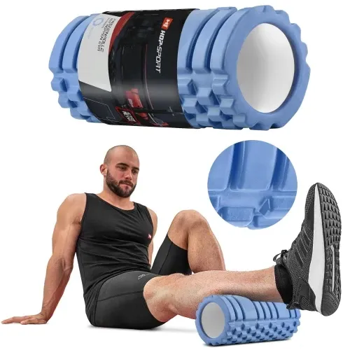 Ролер для крофіту та йоги 33*14 см Hop-Sport A033 блакитний Київ - фото 3