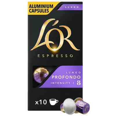 Кофе L'OR Lungo Profondo 100% Арабика в капсулах 10 шт (8711000360569) Винница
