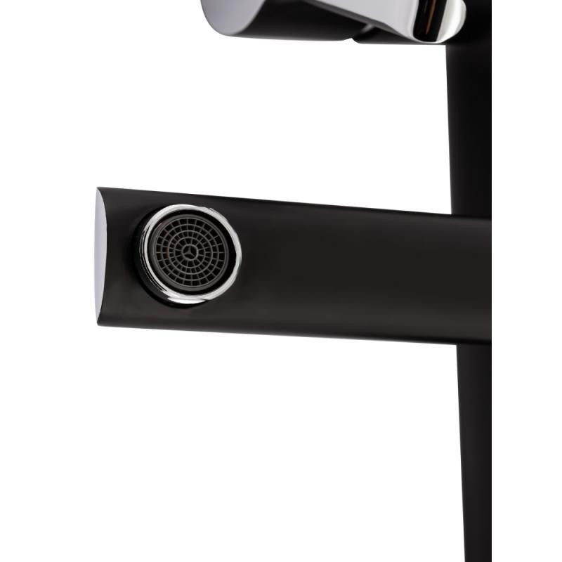 Душевая система универсальная Qtap Grand на три потребителя (с изливом) QTGRABCR1004 Chrome/Black, латунь Харьков - изображение 5