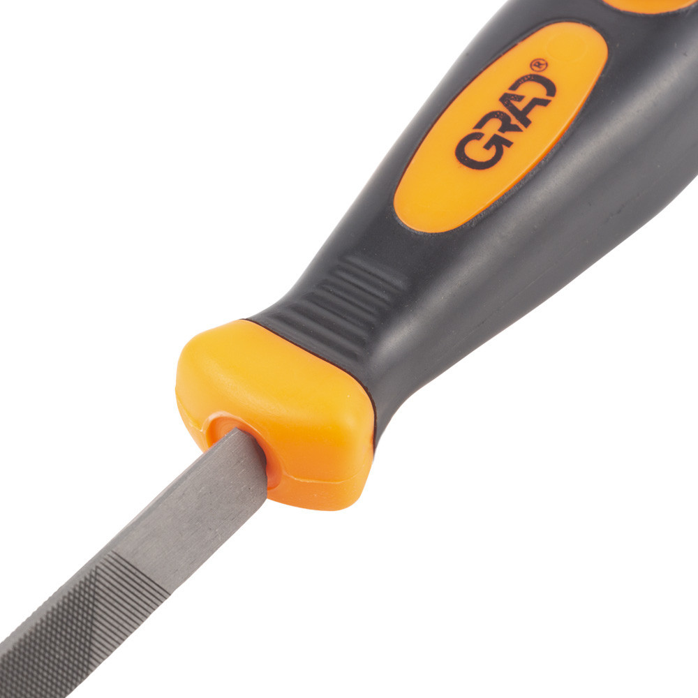 Напильник треугольный 200мм №2 двухкомпонентная рукоятка GRAD (4408085) Київ - фото 3