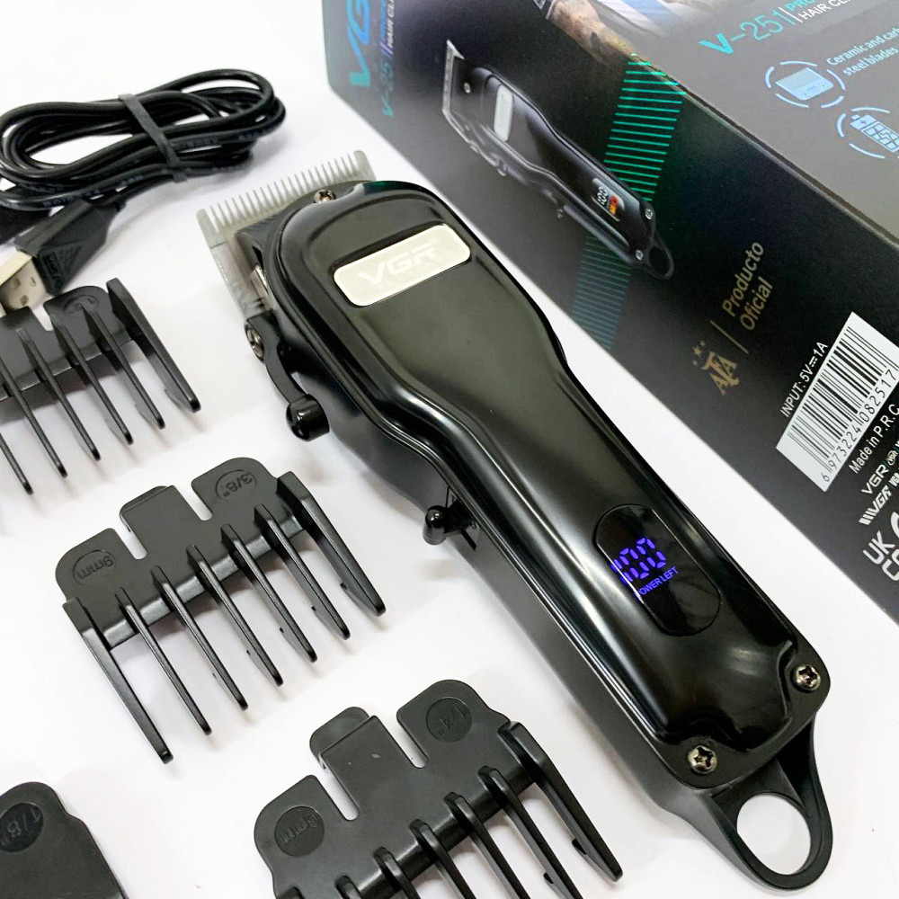 Перезаряджається набір для стрижки волосся VGR, Сімейна машинка для стрижки волосся CP-70 Івано-Франківськ - фото 3