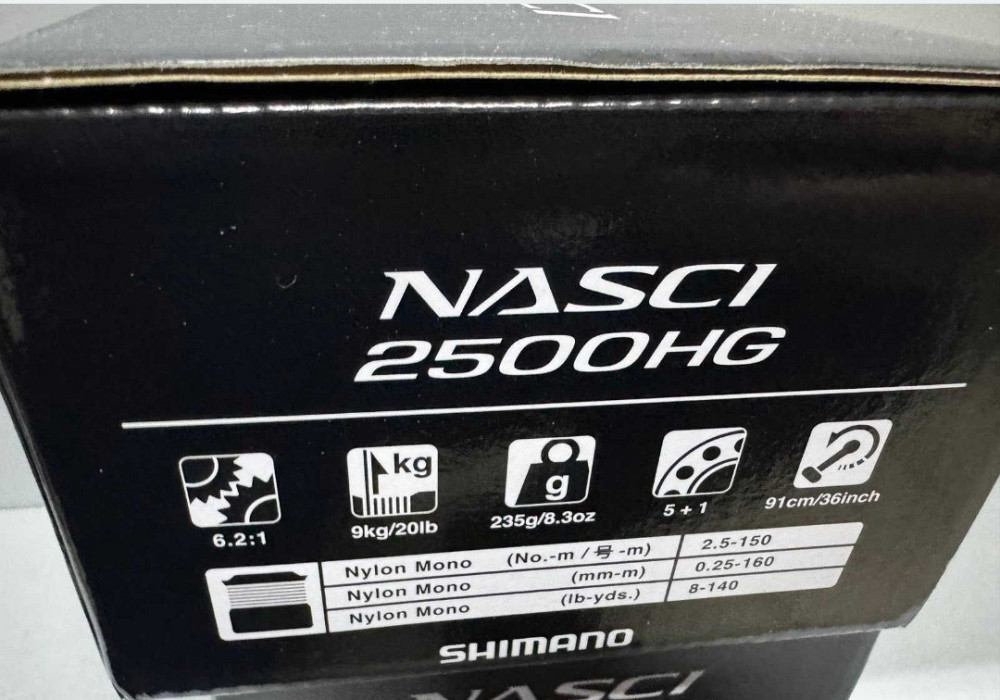 Котушка Shimano Nasci 2500HG Нова! Харьков - изображение 3