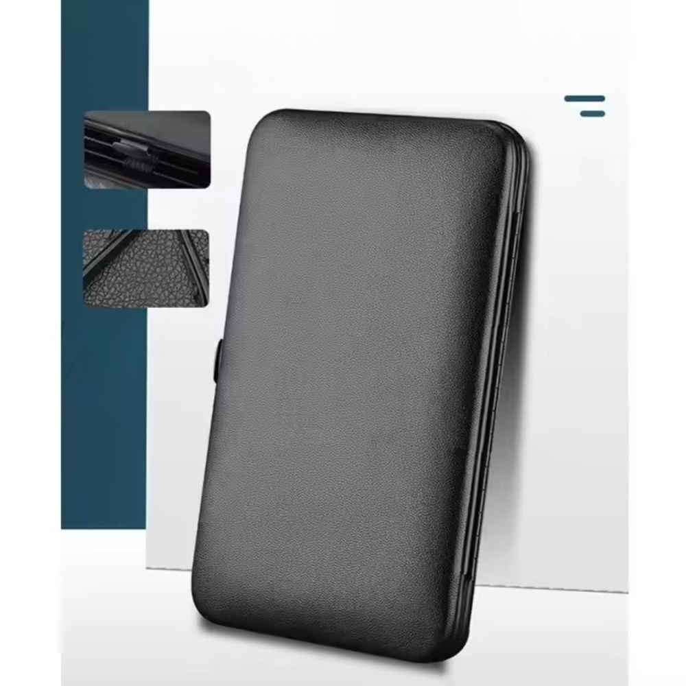 Набір інструментів для манікюру і педикюру ножиці, пилочка, пінцет в кейсі професійний набір 16 шт, чорний Кам'янець-Подільський - фото 2