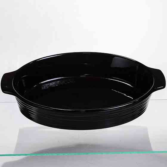 Yiwu Форма для запікання овальна 36×22.5×7 (см) форма для духовки 2 літри Чорний Коломия