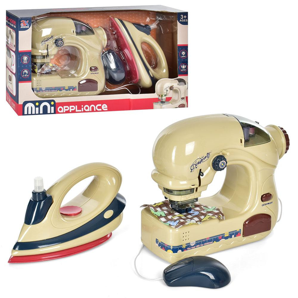 Набір побутової техніки BabyToys швейна машинка праска бризкає водою звук світло 22см (6715B) Чернігів - фото 1