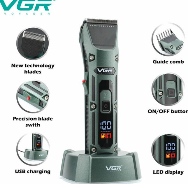 Триммер для самостоятельной стрижки волос, Машинка для стрижки окантовки Электромашинка волос VG-77 Киев - изображение 8