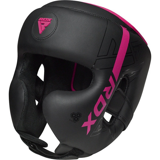 Боксерський шолом RDX F6 KARA Matte Pink S (капа в комплекті) Каменское - изображение 3