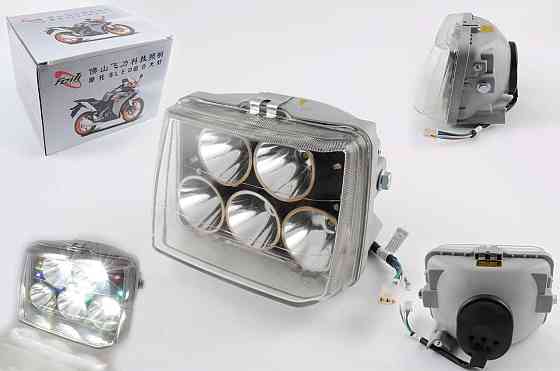 Фара прямокутна безкорпусна (кріплення 165mm, багатобарвне підсвічування, косо скло) Мукачево