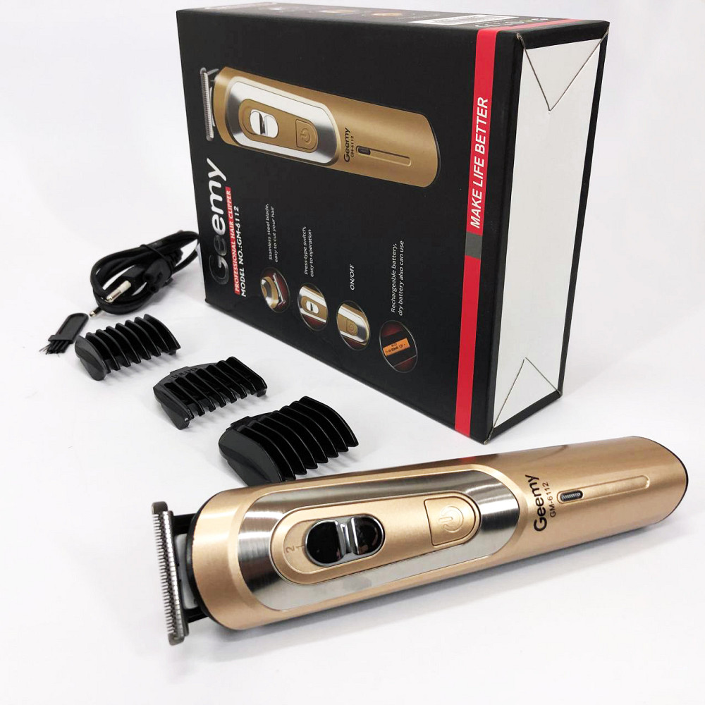 Профи машинка для стрижки волос GEMEI GM-6112, Машинка для стрижки волос домашняя YV-18 Львов - изображение 2