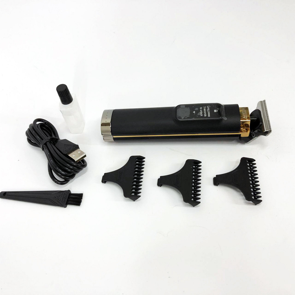 Тример для складної стрижки волосся VGR V-985, Машинка для стрижки волосся з регульованою довжиною KD-20 Київ - фото 16