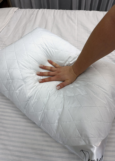 Подушка для сну гіпоалергенна Decorator Ultra Sonic 50x70х20 см, колір білий (84-094) Київ - фото 6