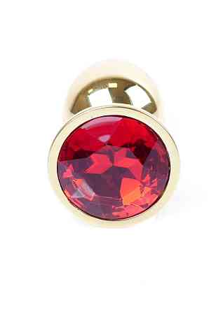Анальна пробка - Jewellery Gold Plug Red Sex Aura Київ