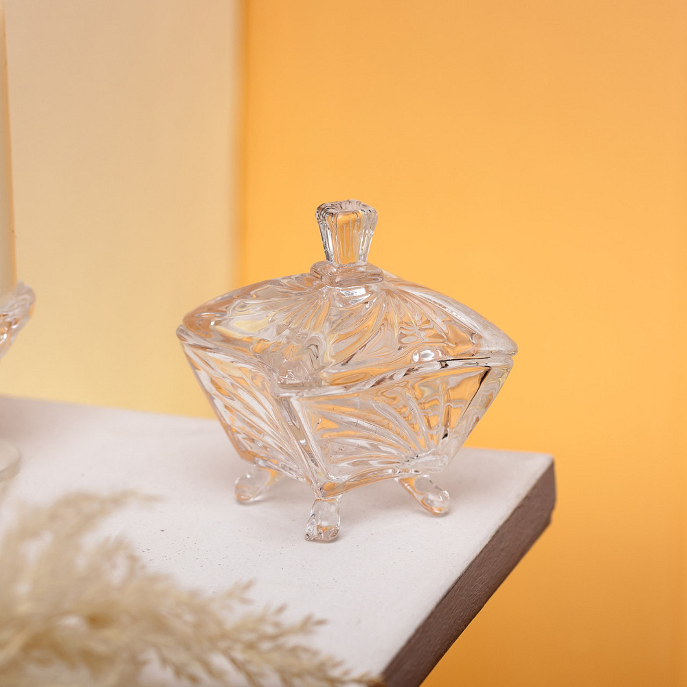 Стеклянная сахарница с крышкой 7.5 см Киев - изображение 5